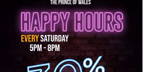 30% OFF Saturday's 5-8PM.