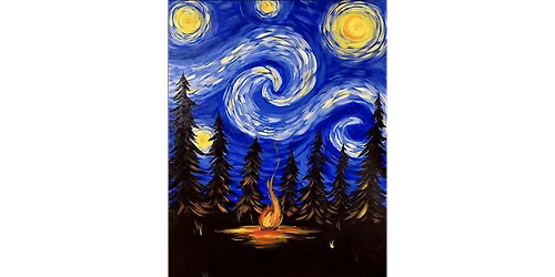 Campfire Under the Stars - Paint and Sip in Indianapolis | Classpop!\u2122