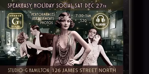 STUDIO-G Speakeasy Holiday Dance Party