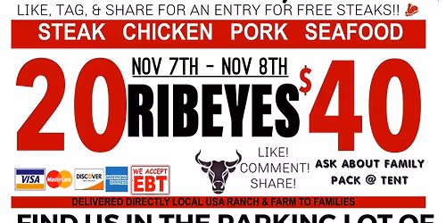 GRAND OPENING: 20 RIBEYES $40 \/ HUGE TRUCKLOAD MEAT SALE IN BRANDON, MS @ RANKIN COUNTY CO-OP