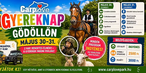 Gyereknap G\u00f6d\u00f6ll\u0151n a meg\u00fajult Carplove Parkban
