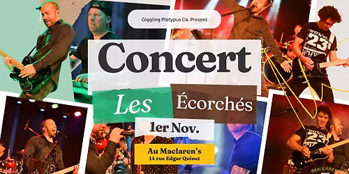 Concert Live - Les \u00c9corch\u00e9s