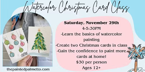 Watercolor Christmas Card Workshop