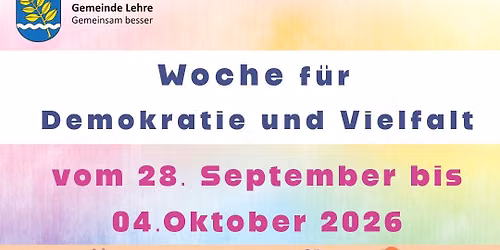 Woche für Demokratie und Vielfalt