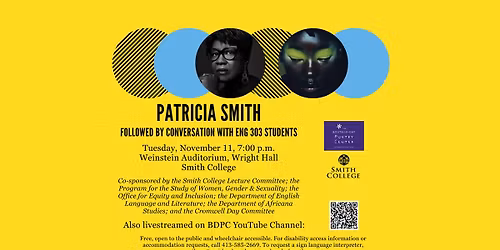 Patricia Smith presented by the Boutelle-Day Poetry Center at Smith College