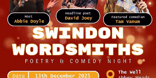 Swindon Wordsmiths - Poetry and Comedy Night - December 2025