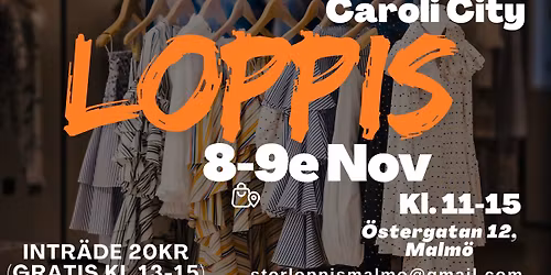 Loppis 8-9 Nov, Malm\u00f6 Caroli julloppis