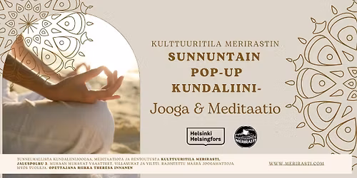 Pop-up Sunnuntain Jooga&Meditaatio