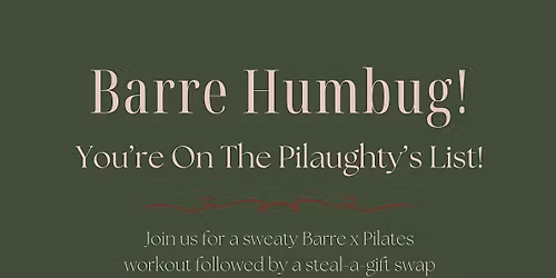 Barre Humbug!