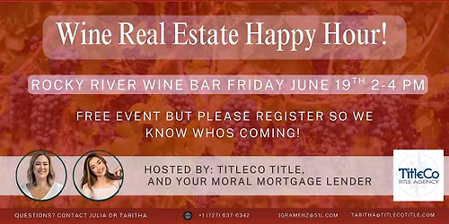 Wine Real Estate Happy Hour