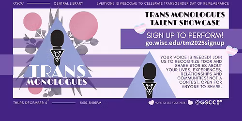 Trans Monologues & Talent Showcase 2025