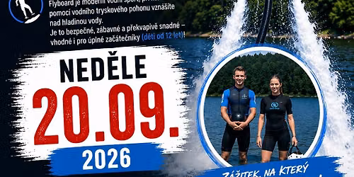 Flyboard Hlu\u010d\u00edn \u2013 Ned\u011ble 20. z\u00e1\u0159\u00ed 2026