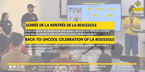 Soir\u00e9e de la rentr\u00e9e de la Boussole