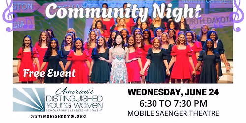 America's Distinguished Young Women Community Night