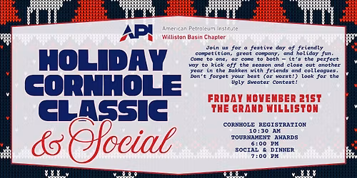 Williston API Holiday Cornhole Classic & Social