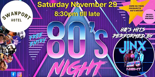 JINX 80s TRIBUTE NIGHT!
