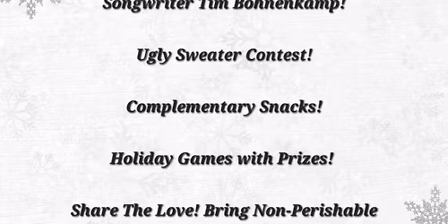 Holiday FUNanza w/Tim Bohnenkamp!