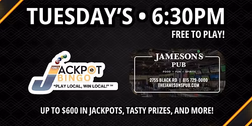 Jackpot Bingo @ Jameson's Pub Joliet
