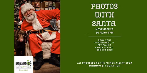 \ud83c\udf84 Photos with Santa at Pet Planet Prince Albert! \ud83d\udcf8\ud83c\udf85