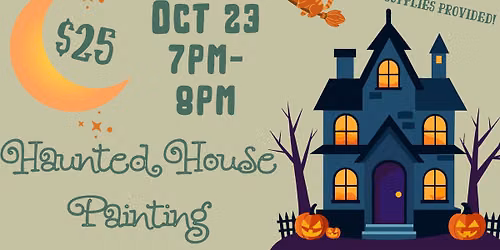 Haunted House Painting! \ud83c\udfa8\ud83d\udc08\u200d\u2b1b