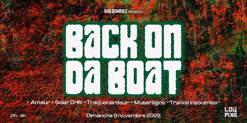 BACK ON DA BOAT \u2022 GOA SEMOULE