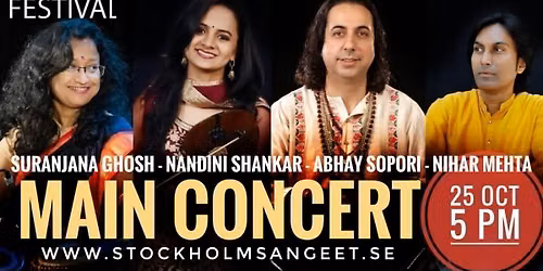 Stockholm Sangeet Festival 2026 Jubilee - Main Concert