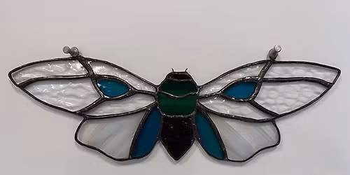 Leaded Glass Class: Cicada in Flight