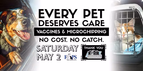 No Cost Drive-Thru Pet Vaccines & Microchips