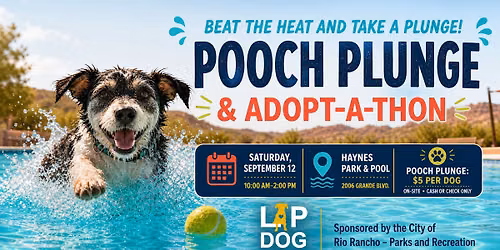 POOCH PLUNGE & ADOPT-A-THON!