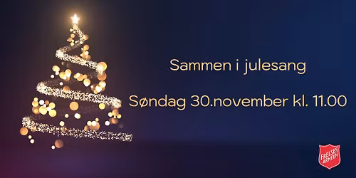 Sammen i julesang! (merk tidspunktet)