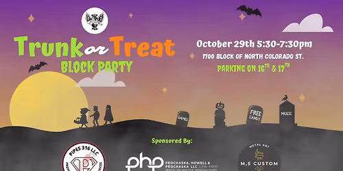Annual Trunk or Treat Block Party on North Colorado St.
