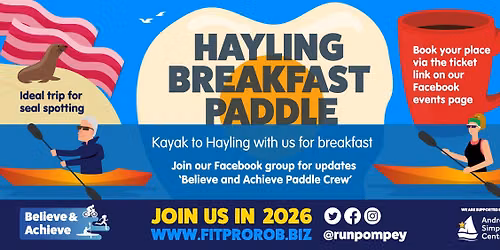 June 20th Kayak to Hayling Breakfast Paddle