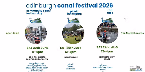 Edinburgh Canal Festival 2026