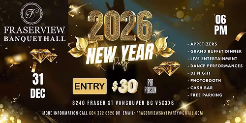 FRASERVIEW'S NYE PARTY