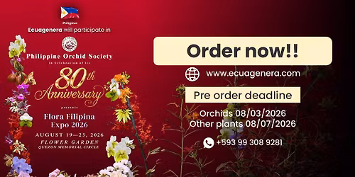 Ecuagenera will participate in The 2026 Flora Filipina EXPO - 80th Anniversary