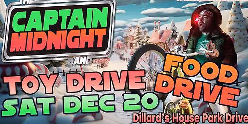 Captain Midnight Band TOY & FOOD DRIVE Birmingham AL INSANE PRIZES