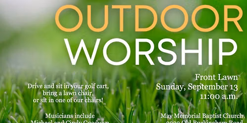 Worship on the Front Lawn