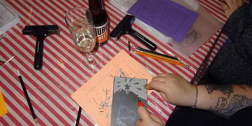 Ink & Drink: Lino Printing Event