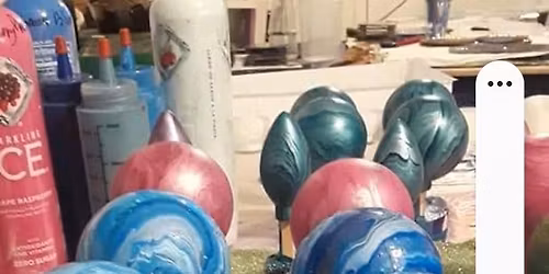 Paint Pour Ornaments part 2