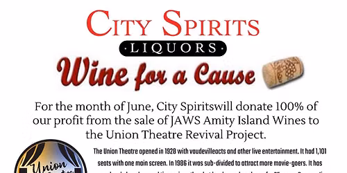CitySpirits - Wine for a Cause all month!