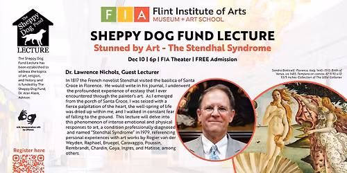 Stunned by Art - The Stendhal Syndrome | SHEPPY DOG FUND LECTURE