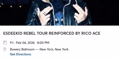 EsDeeKid: Rebel at The Mod Club