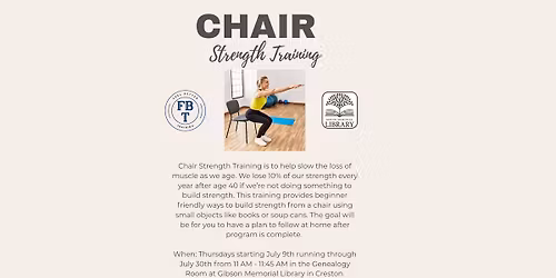 Chair Strengthening Class w\/Feel Better Training