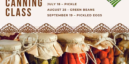 Adult Canning Classes