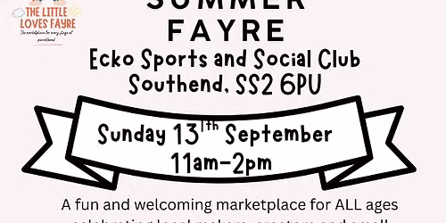 The Little Loves End of Summer Fayre - Southend