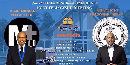 Annual CTC '26 Joint Fellowship Meeting-The Metro w\/ Bapt. Min. of Ric & V