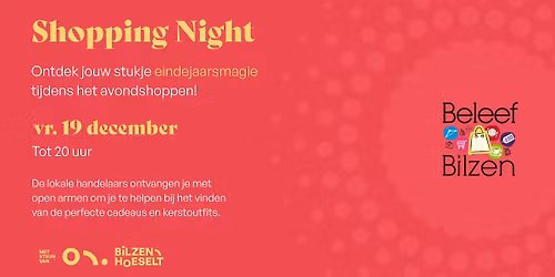 "Shopping Night" in Bilzen-centrum \u2022 Vrijdag 19 december (tot 20u)