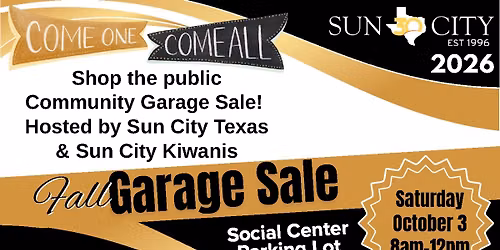 Sun City Texas Garage Sale