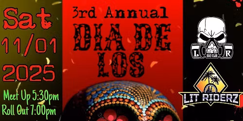 Lit Riderz & Los Ryderz BC Dia de los Muertos Ride