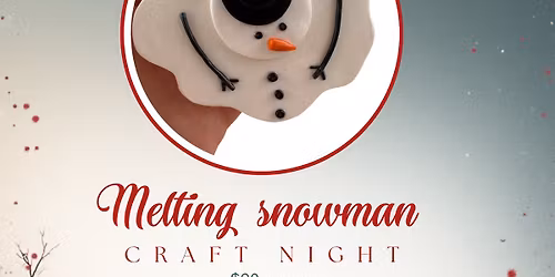 Melting snowman ornament